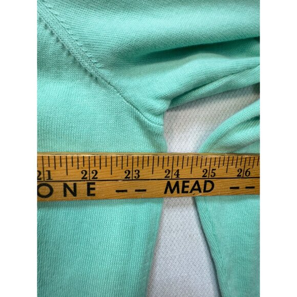 Tommy Hilfiger Womens V-Neck Sweater Size 1x Mint Green Long Sleeves Casual NWT - Picture 7 of 11